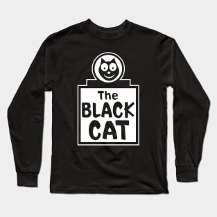 Black Cat Vintage Retro LGBT Gay Los Angeles LA California Long Sleeve T-Shirt